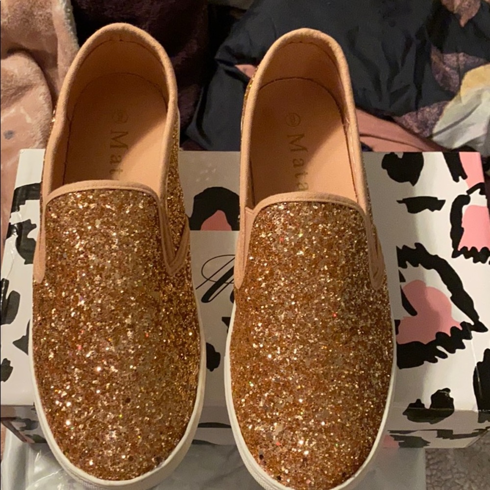 Rose Gold Glitter shoes